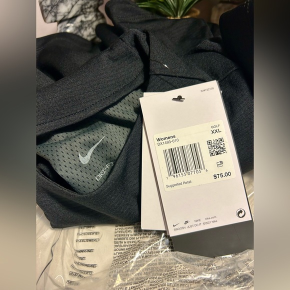 NWT Nike Dri-FIT UV Advantage Women’s Mock-Neck Golf Top -XXL (20-22) - Picture 2 of 7